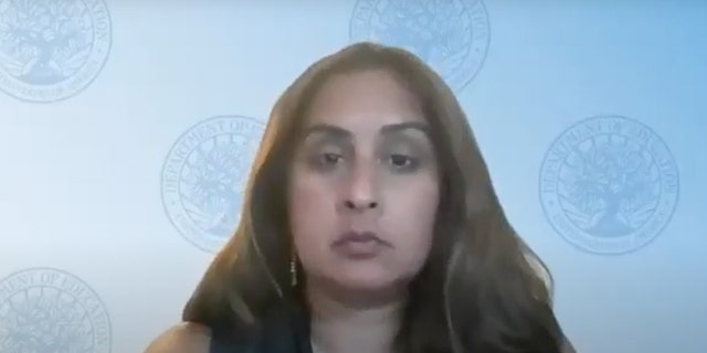 Shital Shah speaks to Wayne County Public Schools expressing support for the community schools.