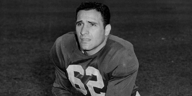 Charley Trippi #62 of the Chicago Cardinals, circa 1953 in Chicago, Illinois. Trippi played for the Cardinals from 1947 to 1955.