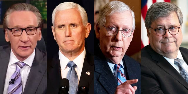 "Real Time" host Bill Maher referred to politicians like Mike Pence, Mitch Mitch McConnell and Bill Barr as "As Good As It Gets" Republicans who accepted President Biden's election victory in 2020.