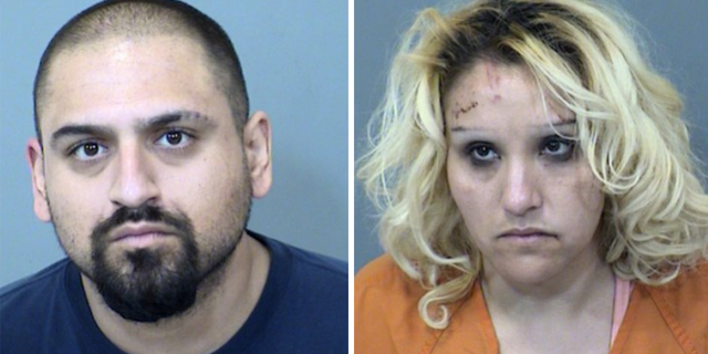 Jose Sandoval Jaquez, 32, and Crystal Hulsey, 33, were arrested in connection with a robbery where they allegedly lured their victim on Tinder.