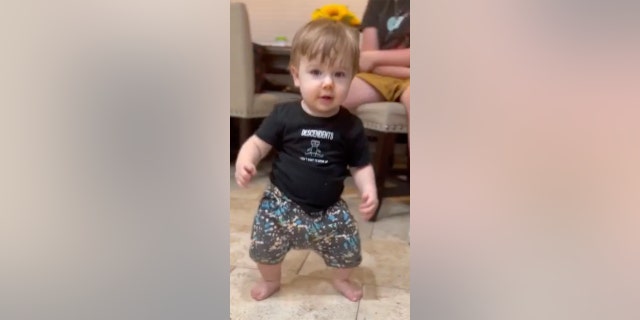 Mom Amanda Russell said that this was not Declan's first foray into dance. She said she has video of her son "doing the tummy roll" even before he learned to sit up.